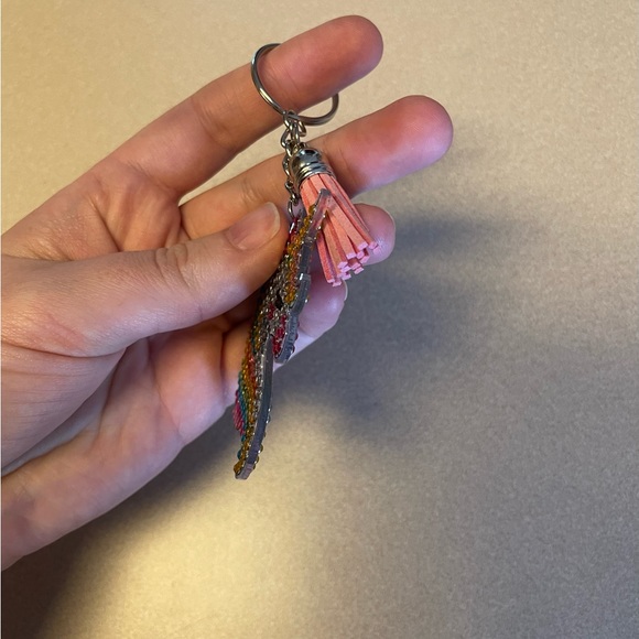 Handmade Diamond Dot Keychain - Unicorn - Picture 2 of 4